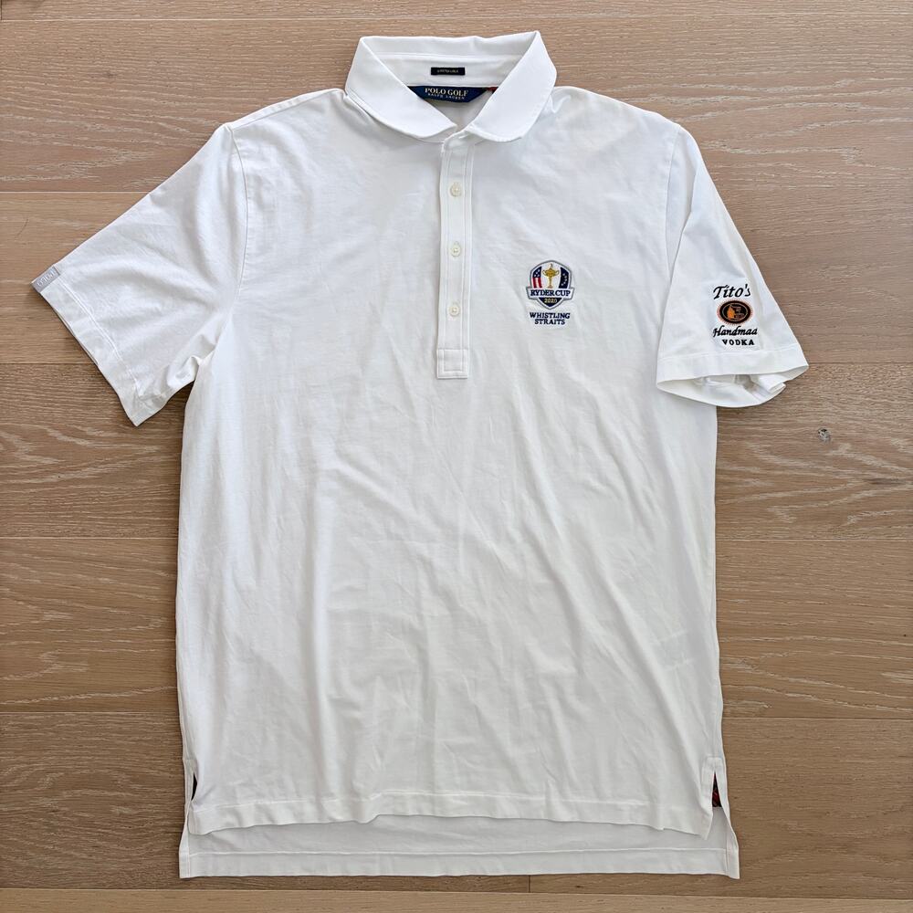 Polo Golf Ralph Lauren 2020 Ryder Cup Whistling Straits Tito's White Polo Shirt